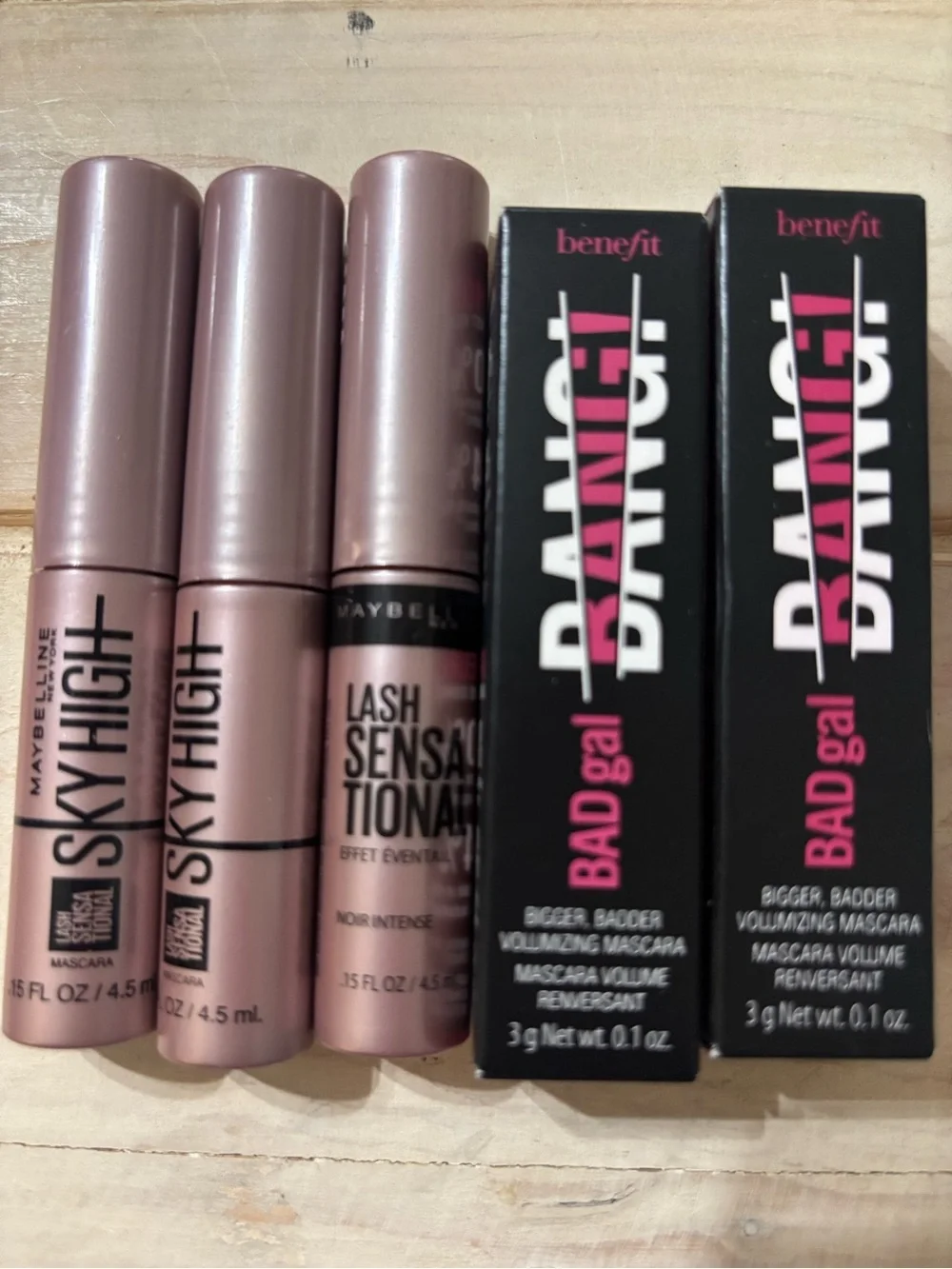 Benefit BADgal & Mixed Brand Lash Mascara Set lot of 5 (32)